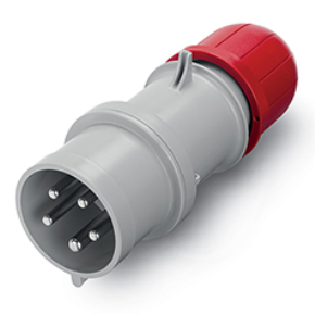 Scame 213.1637 Plug 3P+N+E 16A Red